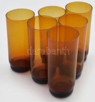 Talpas borospohár készlet, jelzés nélkül, lepattanásokkal, m: 12 cm