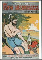 3 db reprint plakát: Részvény Szalámi (Faragó Géza), Stubnyai Fenyő Sósborszesz, Dr. Oetker sütőpor,...