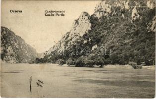 1910 Orsova, Kazán-szoros / Kazán-Partie / Cazane / gorge (kis szakadás / small tear)