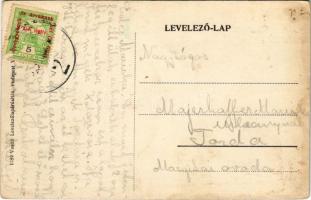 Tövis, Teius; utca részlet, Ábrahám testvérek üzlete. Vasúti levelezőlapárusítás 1189. / street view...