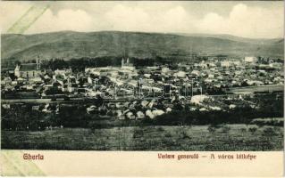 Szamosújvár, Gherla; Vedere generala / látkép, vasútállomás / general view, railway station (fl)
