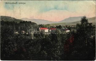 1913 Málnásfürdő, Malnas Bai; látkép. Adler Brassó No. 3. / spa, general view (EK)