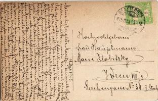 1915 Óradna, Alt-Rodna, Radna veche, Rodna; Ünőkő / rock, mountain in winter. photo (lyuk / hole)