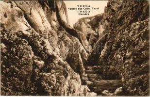 1925 Tordai-hasadék, Cheile Turzii, Torda, Turda; Vedere din Cheia Turzi / Torda-hasadék. Füssy J. kiadása / gorge (EK)