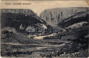 1906 Tordai-hasadék, Cheile Turzii, Torda, Turda; Vedere din Cheia Turzi / Torda-hasadék távlatból. Borza Zsigmond kiadása / gorge (EK)