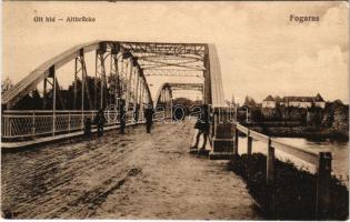 Fogaras, Fagaras; Olt híd, vár. Thierfeld Dávid kiadása / Altbrücke / bridge, castle (EK)