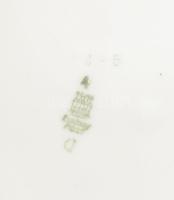 2 darab Zsolnay virágmintás pecsenyés tál, jelzéssel, kopással, 34x24 cm, 39x28 cm