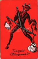 1937 Üdvözlet a Krampusztól / Krampus greeting (EK)