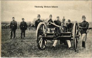 Tüzérség lövésre készen / K.u.k. Artillerie Schussbereit / Austro-Hungarian military, artillery ready for firing (fa)