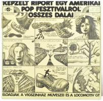 Déry Tibor - Presser Gábor - Adamis Anna - "Képzelt Riport Egy Amerikai Pop-Fesztiválról" Összes Dalai.  Vinyl, LP, Yellow Label, Qualiton, Magyarország, 1973. VG