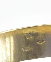 Arany (Au) gyűrű, dollár jel díszítéssel, 34x26 mm, jelzett, nettó: 16 g