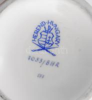 Herendi virágmintás váza. Kézzel festett, jelzett, hibátlan, m: 19 cm