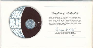 Mali 1961. 5Fr Al "Nemzetek pénzérméi" felbélyegzett borítékban, bélyegzéssel T:UNC Mali 1...