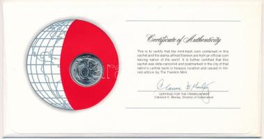 Dél-Afrika 1978. 20c Ni "Nemzetek pénzérméi" felbélyegzett borítékban, bélyegzéssel T:UNC ...