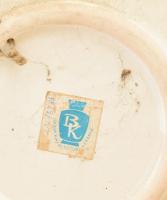 Bodrogkeresztúri ökrök mintás falitál, akasztható, szép állapotban, 20,5x21 cm