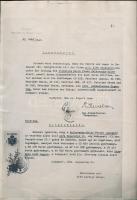 1944 Bp., Svéd Királyság Követsége által kiállított oltalomlevél hiteles másolata / Schutzbrief