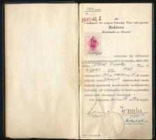 1941 Bölcsészkari leckekönyv. Kornis Gyula, Domanovszky Sándor, Nedeczky Jenő, Szentgyörgyi Ede, stb...