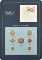 Kiribati 1979. 1c - 1D (7xklf), "Coin Sets of All Nations" forgalmi szett felbélyegzett kartonlapon T:UNC,AU kis patina Kiribati 1979. 1 Cent - 1 Dollar (7xdiff) "Coin Sets of All Nations" coin set on cardboard with stamp C:UNC,AU small patina