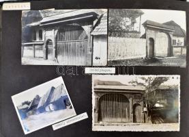 1938 Nyár Erdélyben és a Regátban, albumba beragasztott fotók és fotólapok, feliratozva, vegyes mére...