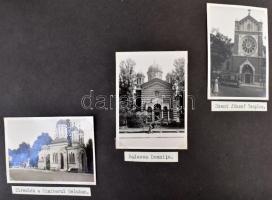 1938 Nyár Erdélyben és a Regátban, albumba beragasztott fotók és fotólapok, feliratozva, vegyes mére...