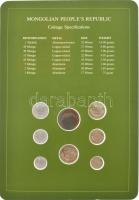Mongólia 1980-1981. 1m - 1T (8xklf), "Coin Sets of All Nations" forgalmi szett felbélyegze...