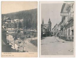 14 db RÉGI felvidéki város képeslap vegyes minőségben / 14 pre-1945 Upper-Hungarian town-view postca...