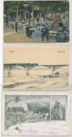 21 db RÉGI történelmi magyar város képeslap vegyes minőségben: pár szecessziós, vasutak, étterem, pi...