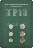 Mozambik 1980-1982. 50c - 20M (6xklf), "Coin Sets of All Nations" forgalmi szett felbélyeg...