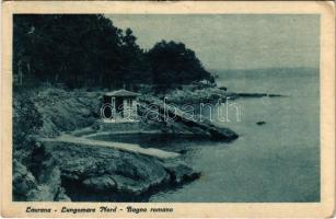 1929 Lovran, Laurana; Lungomare Nord, Bagno romano / Roman bath (Rb)