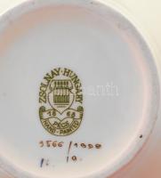 Zsolnay virágmintás porcelán, váza, jelzett, hibátlan, m: 18 cm
