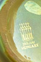 Zsolnay eozin mázas pohár női alakokkal. Jelzett, hibátlan 15,5 cm