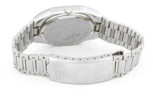 Seiko kvarc karóra. dátum funkcióval, fém szíjjal, Elemmel, működik, jó állapotban 34x39 mm