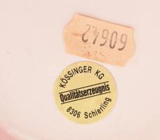 Férfifejes német söröskorsó, kézzel festett, alján etikettel jelzett, m: 15 cm