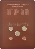 Bhután 1979. 5ch - 1Ng (5xklf), "Coin Sets of All Nations" forgalmi szett felbélyegzett ka...