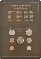 Botswana 1981-1984. 1t - 1P (7xklf), "Coin Sets of All Nations" forgalmi szett felbélyegze...