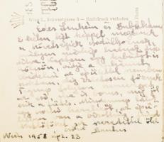 1958-60 Bécs, Sárdy Brutus (1892-1970) festőművész, A Magyar Nemzeti Galéria (MNG) főrestaurátorának...