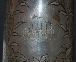 cca 1900 Monogramos ezüstpohár (Ag) / Silver glass with initials 7 cm
