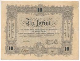 1848. 10Ft Kossuth bankó T:F kisebb beszakadások Adamo G111