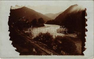 1918 Jád völgye, Valea Iadului (Biharfüred, Stana de Vale); vasútvonal / railway line, valley. photo (EK)