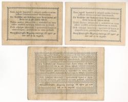 1848. 1Ft "Kossuth bankó" + 1849. 15kr "Kossuth bankó" + 30kr "Kossuth bank...