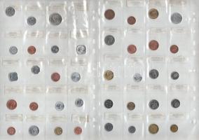 "A világ pénzei" 55 ország 106db különböző érméje osztott berakólapokon, országok szerint ...