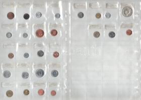 "A világ pénzei" 55 ország 106db különböző érméje osztott berakólapokon, országok szerint ...