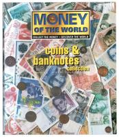 "A világ pénzei" 55 ország 106db különböző érméje osztott berakólapokon, országok szerint ...