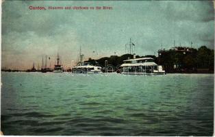 Guangzhou, Canton; Shameen and Gunboats on the River (EK)