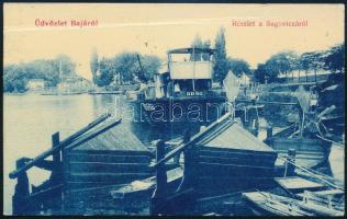 1906 Kézdi-Kovács László (1864-1942) festőművész, műkritikus autográf humoros verses sorai Baja váro...