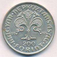 1978. 200Ft Ag "Első magyar aranyforint" T:BU Adamo EM56