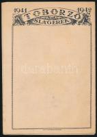 cca 1940 Toborzó slágerek erdélyi dal kottafüzet