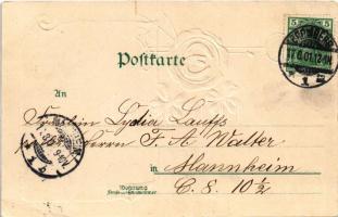 1901 Bydgoszcz, Bromberg; Pauls Kirche / church. Verlag A. Dittmann. Art Nouveau, Emb. litho