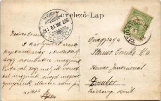 1907 Tápiógyörgye, délutáni tea a kertben, családi fotó (fl)