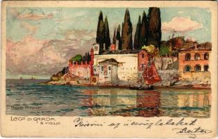 1913 Punta San Vigilio, Lago di Garda, litho s: Manuel Wielandt (Rb)